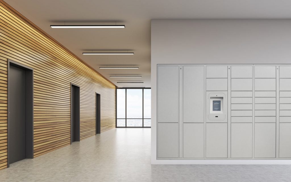 Groundfloor lockers near lifts Groundfloor lockers near lifts