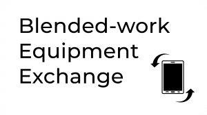 Blended work Equipment exchange via student locker