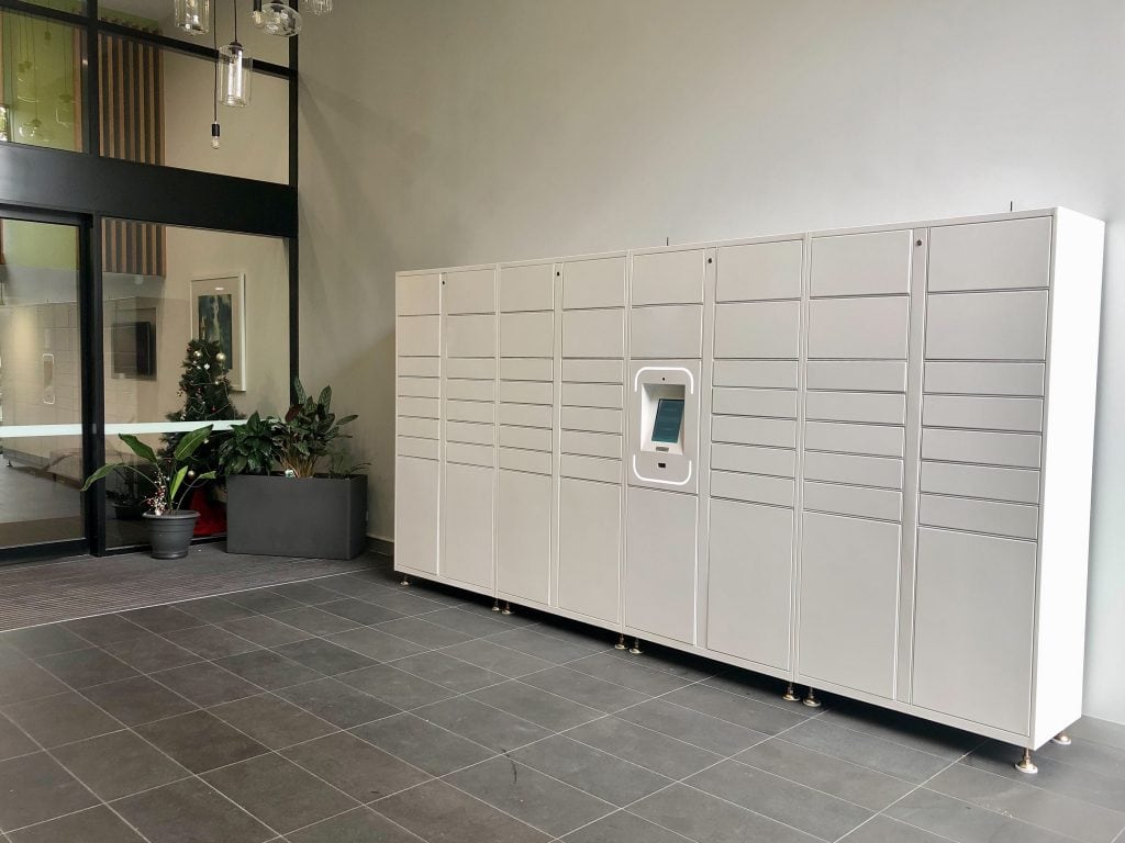 Atria apartments parcel lockers