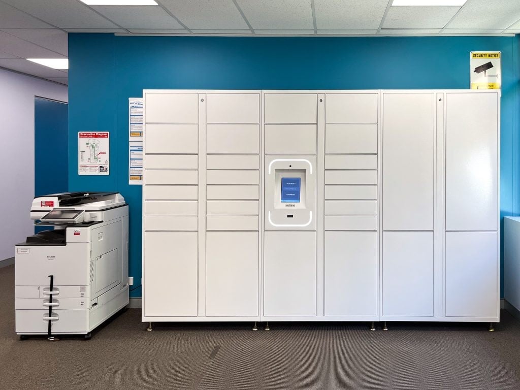 Student accommodation parcel lockers and food delivery lockers