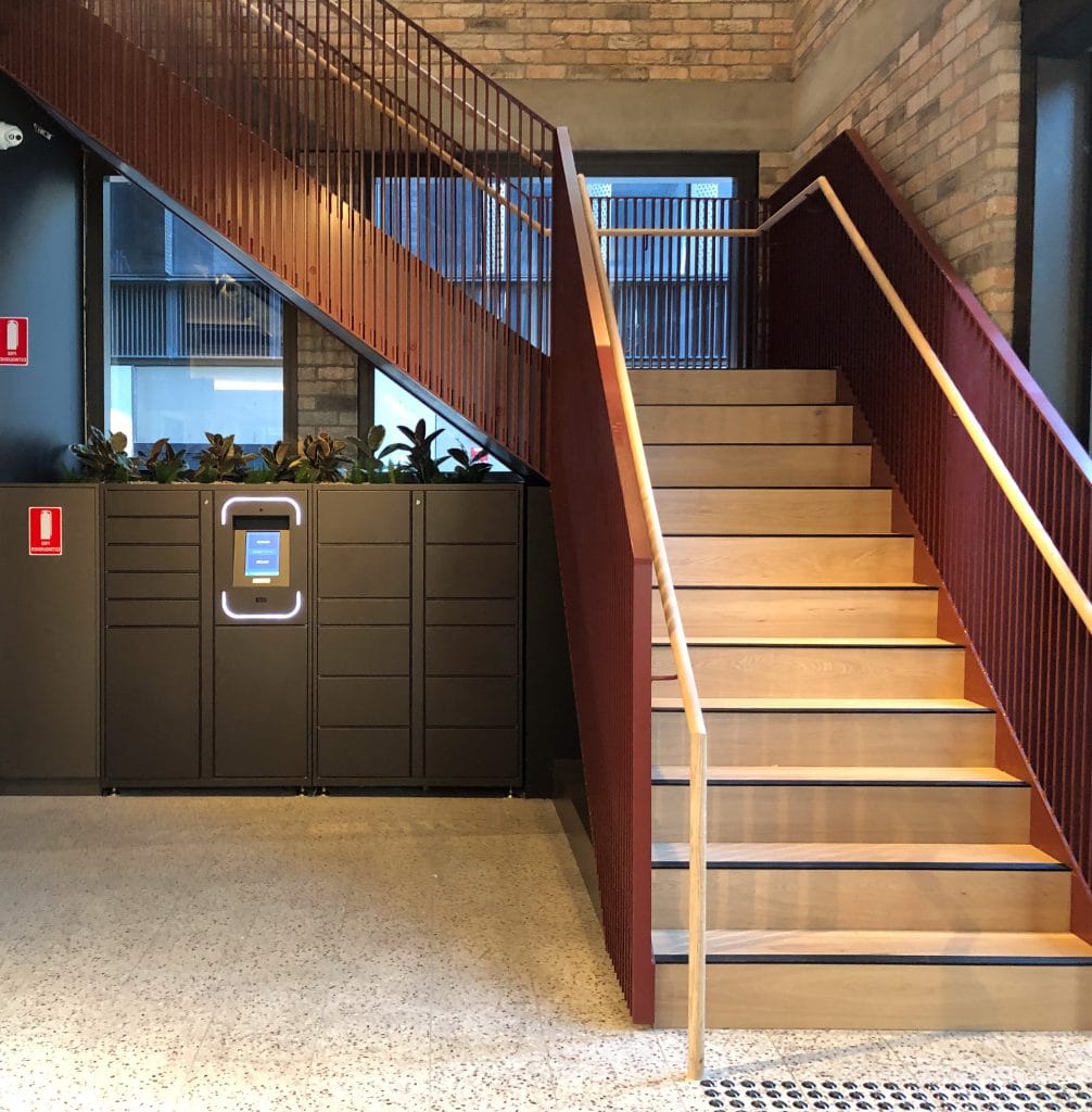 Parcel lockers for student accommodation modular design