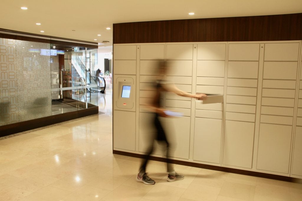 Parcel lockers for commercial buildings direct courier delivery