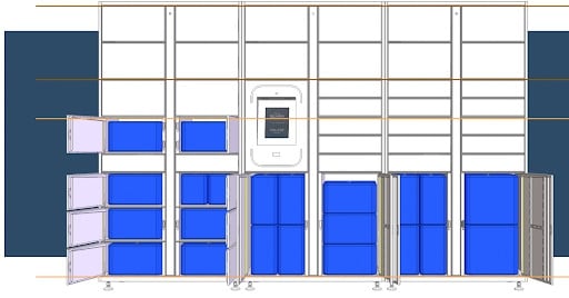 Thermal inserts for food delivery lockers